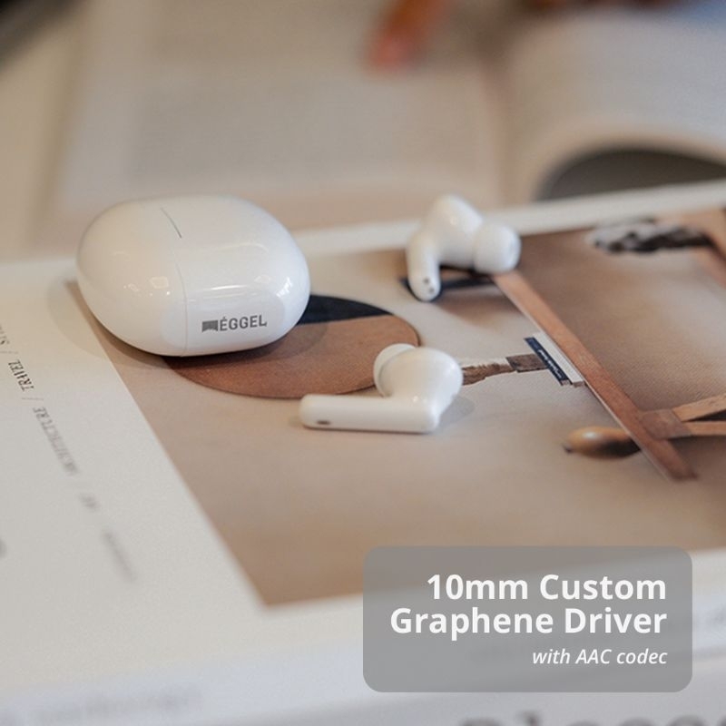 Eggel Quietbuds ANC + ENC TWS True Wireless Earbuds Bluetooth Low Latency Mode