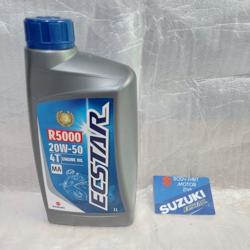 SGO ECSTAR OLI MESIN 1LITER 20/50 SATRIA FU KARBU THUNDER 125 ORIGINAL SUZUKI