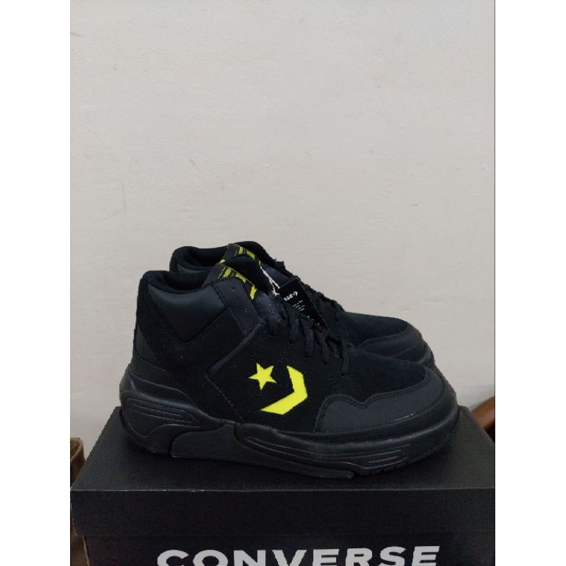 converse weapon cx mid black yellow