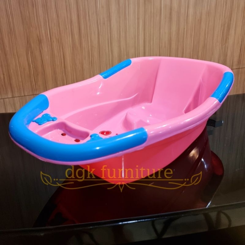 Bak Tempat Ember Mandi Bayi Babybath Baby Bath Bath Tub Bathtub Bathub Bayi Baby Plastik KARAKTER GAMBAR LUCU PINK HIJAU BIRU