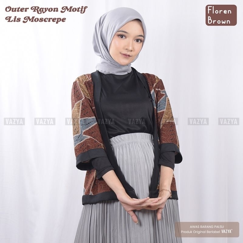 Outer/Cardigan Rayon Motif