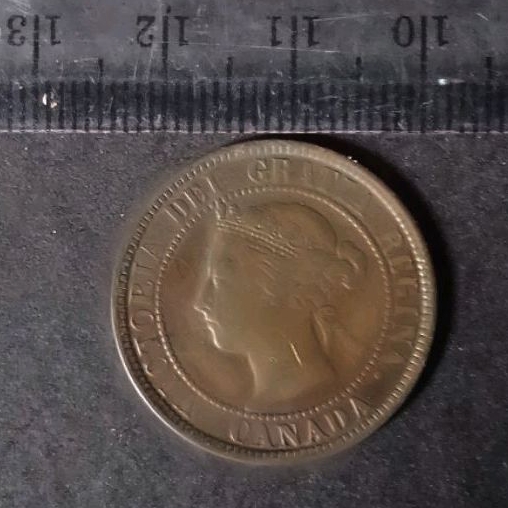Uang Kuno Koin Kanada 1 Cent Victoria 1821 Layak Koleksi