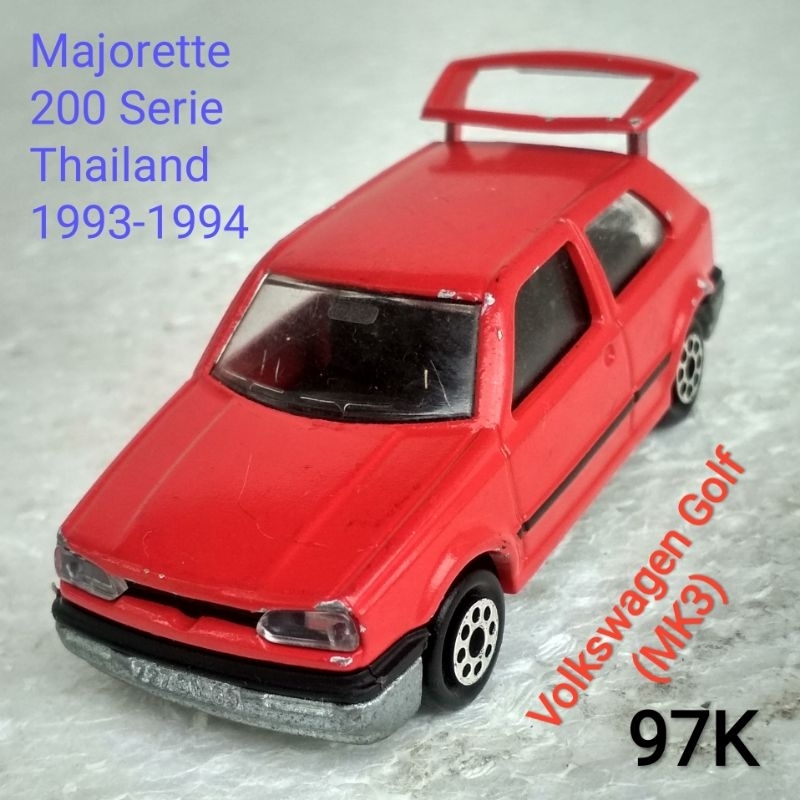 Diecast Majorette VW Volkswagen Golf MK3 Open Trunk