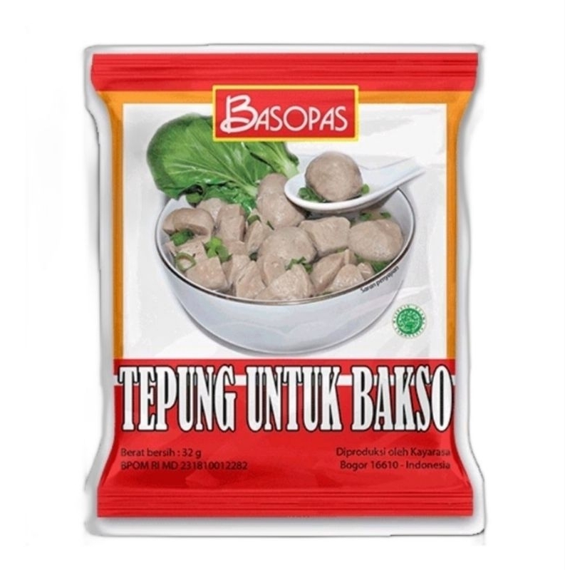 

BASOPAS TEPUNG UNTUK BAKSO 32 GRAM | 1 PACK