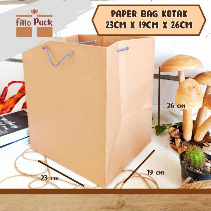 

paper bag coklat 23×19×26/paper bag hajatan/paper bag kado