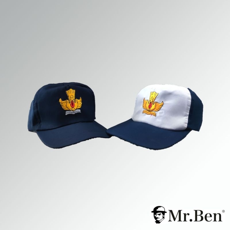 Topi SMP biru Polos dan Biru Putih