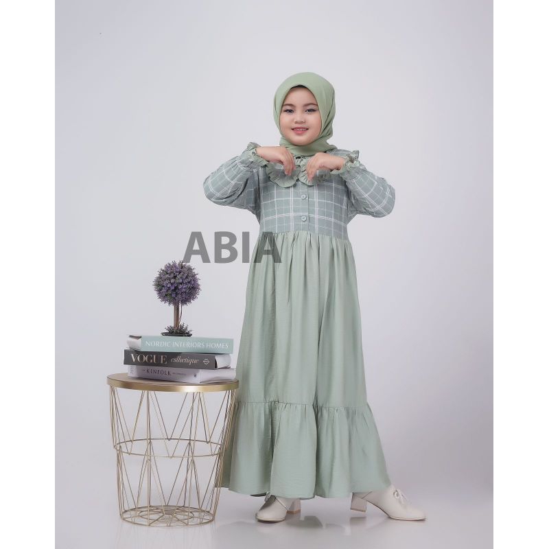 ABIAKidz  Fahira kotak|| Gamis Anak Perempuan Tanggung Muslim  6-13