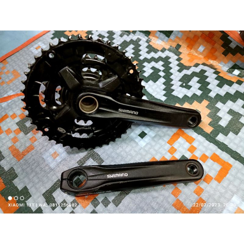 crank shimano mt201/mt300 kondisi baik