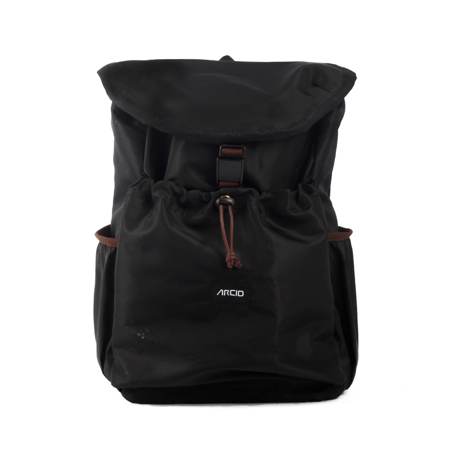 88% BACKPACK BLACK |ManNeedMe x ARCIO| Tas Ransel Pria Wanita Tas Punggung ORI