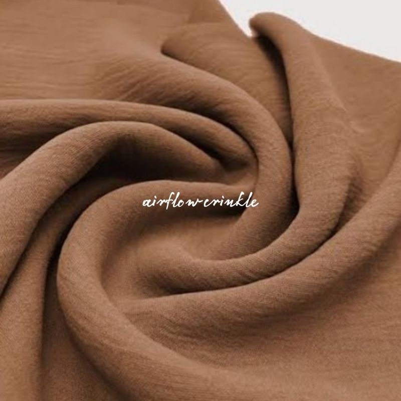 (HARGA PER 0,5 METER) Kain Airflow / Kain Crinkle / Kain CEY Airflow Crinkle