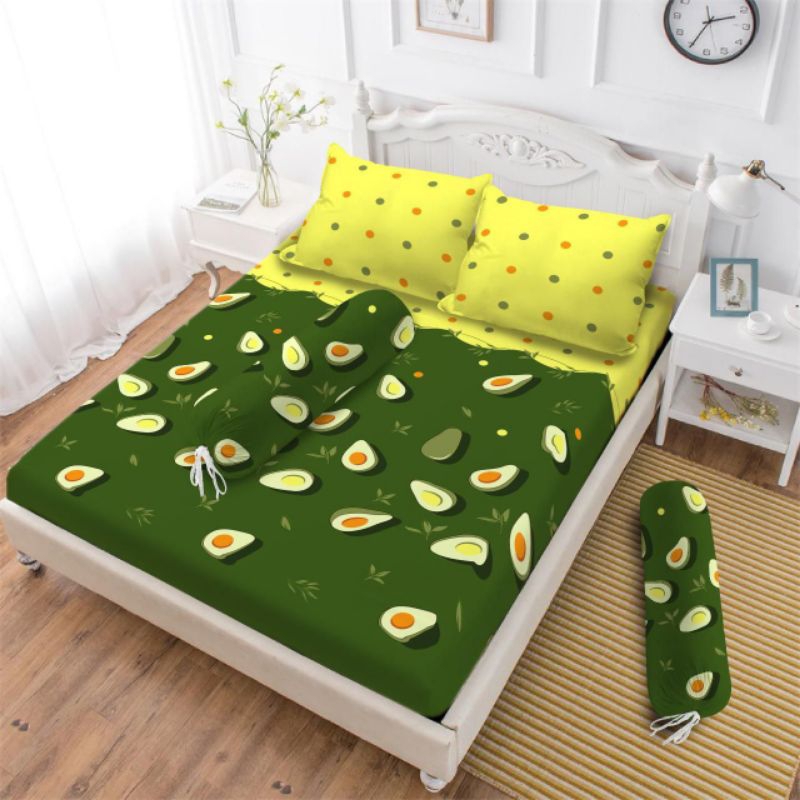 Sprei Vito Rosanna Motif Alpucat 180*200