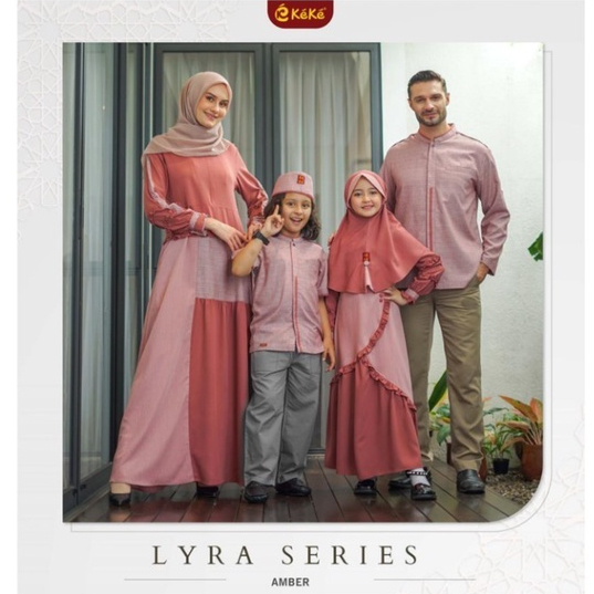 SARIMBIT TERBARU LYRA SERIES Warna AMBER by KEKE / Dress Kondangan Muslim / Seragam Kondangan Muslim