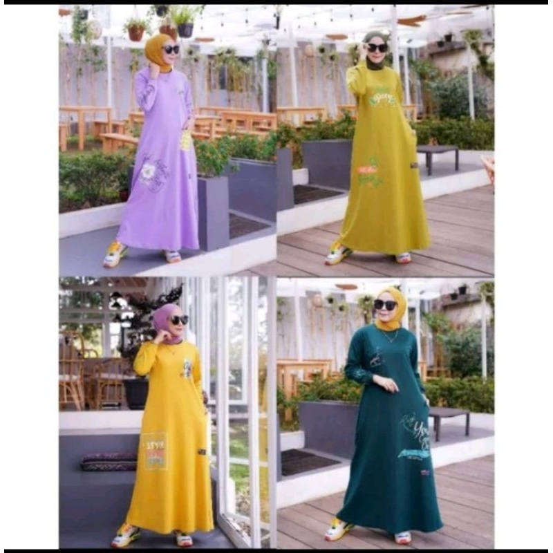 TERBARU.. GAMIS KAOS COMBED STANDART/ MODEL TERBARU 2023