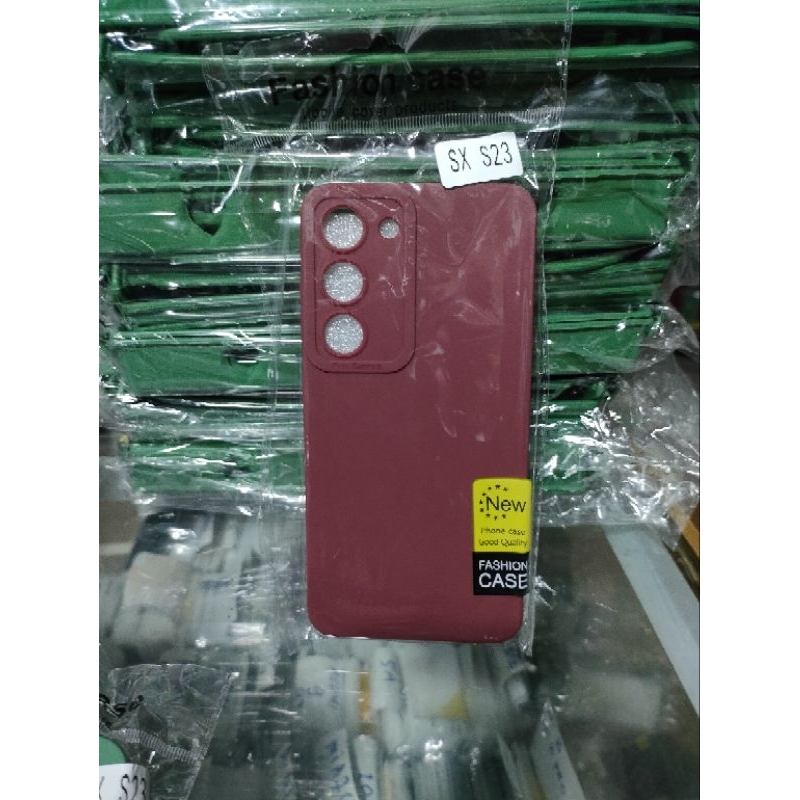 Softcase Samsung S23 Silikon Casing Case Macaron Pelindung Pro Camera