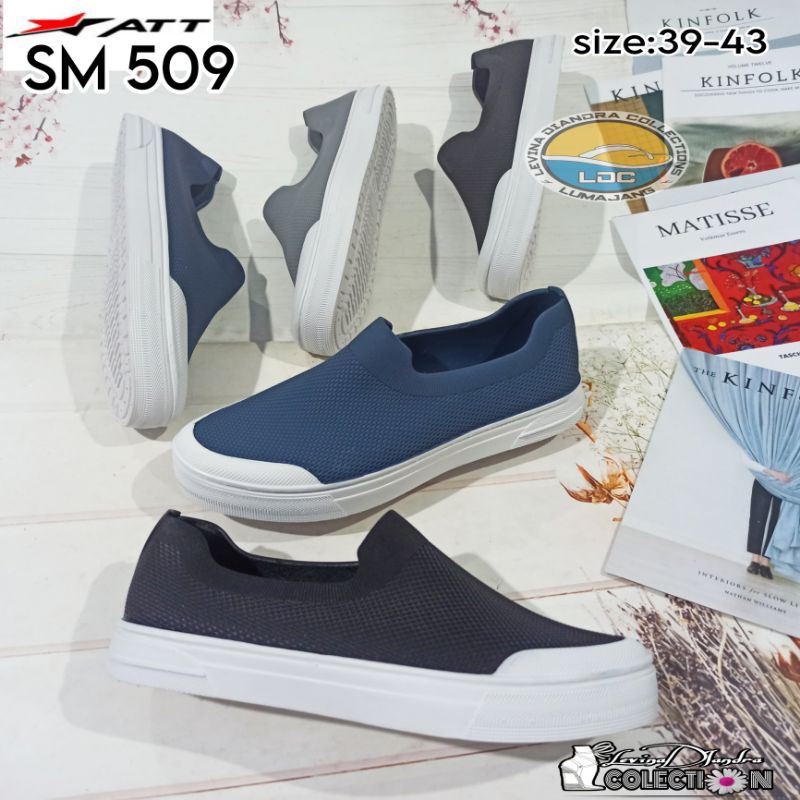 SEPATU SLIP ON KARET ATT SM 509 PRIA/WANITA(39-43)