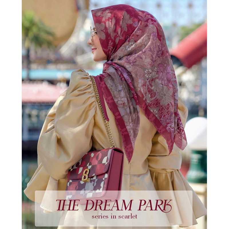 the dream park scarlet buttonscarves