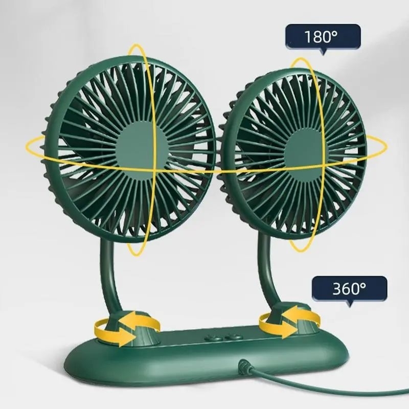 kipas angin mini untuk dasboard mobil dengan putaran 360