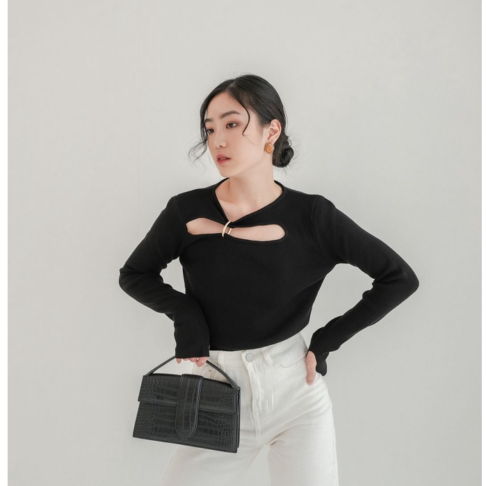 NOMI - Baun Knit Top / Tops Rajut Wanita