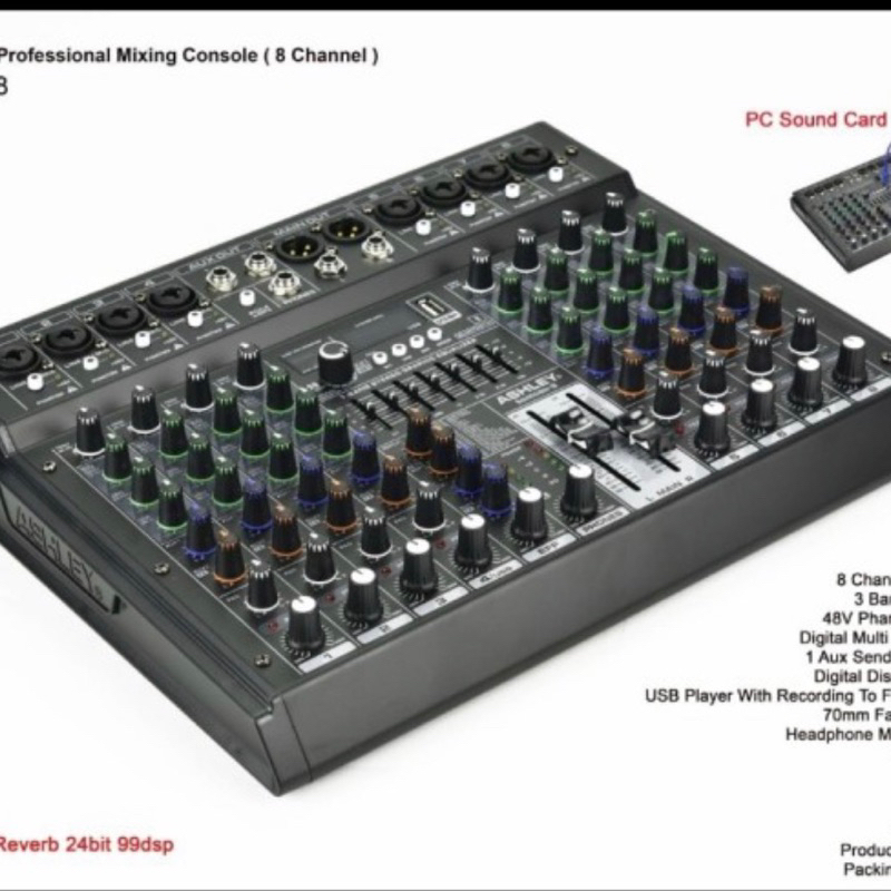 Mixer Ashley Samson 4ch/6ch/8ch