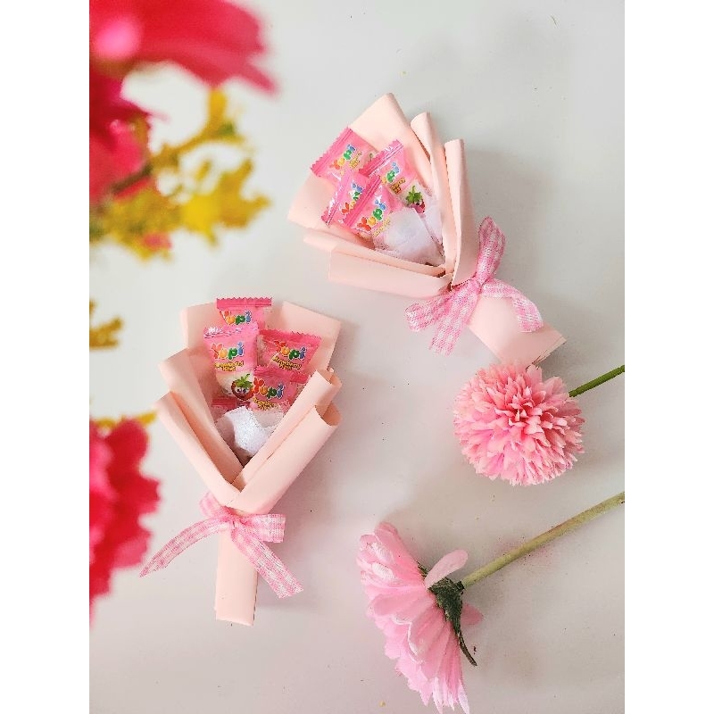 buket permen mini - mini bouquet - hadiah wisuda ulang tahun - kado unik