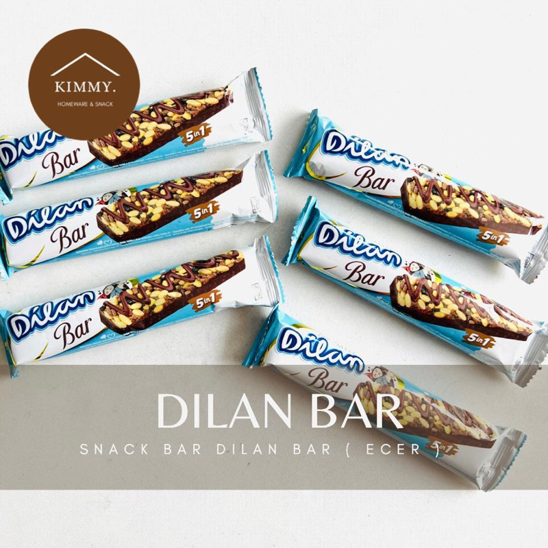 

DILAN CHOCOLATE 5 IN 1 BAR ECER / DILAN COKELAT BAR / WAFER / DILAN BAR CHOCO CRUMB RICE VANILLA CARAMEL