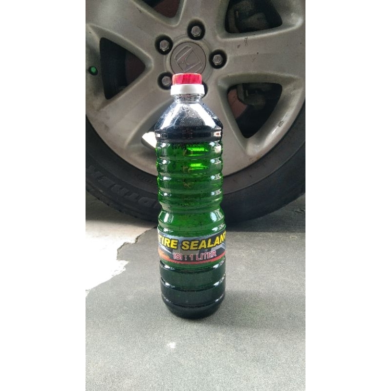 LOWKOS - 1Liter CAIRAN BAN TUBLES TIRE SEALANT Cairan Penambal Ban Tubles Kemasan Refill