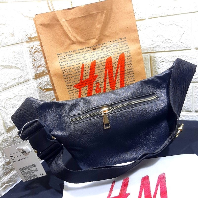 CUCI GUDANG H&M WAISTBAG Suede ORI / TAS PINGGANG HNM / WAIST BAG HM