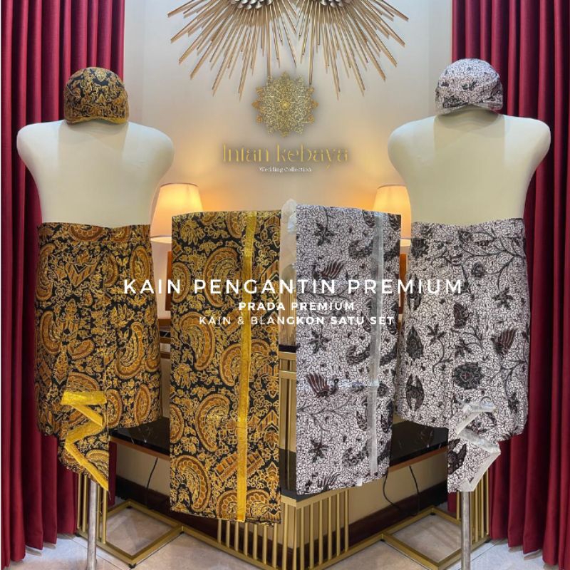 Kain Pengantin Prada Tebal Premium Sepasang | Akad Pernikahan Wedding Sunda Jawa Sampit Urang Jarik 