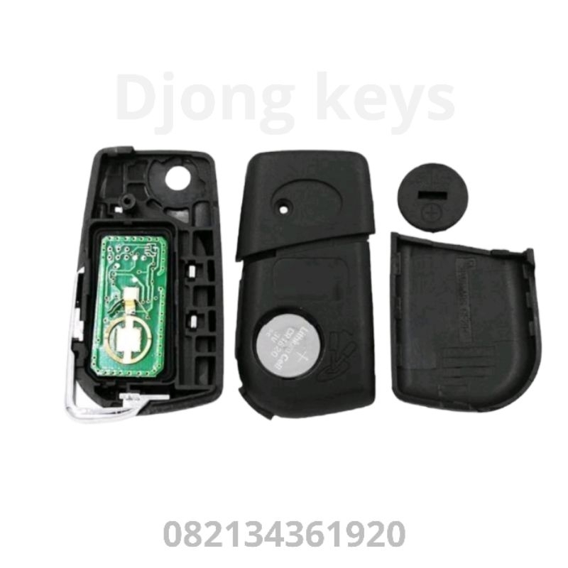 kunci remot alarm lipat/flipkey Toyota innova 2005-2015