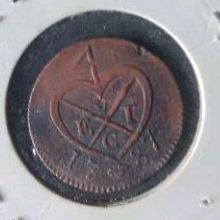 EVIC 1787 Koin Kuno Koleksi Pendudukan Inggris