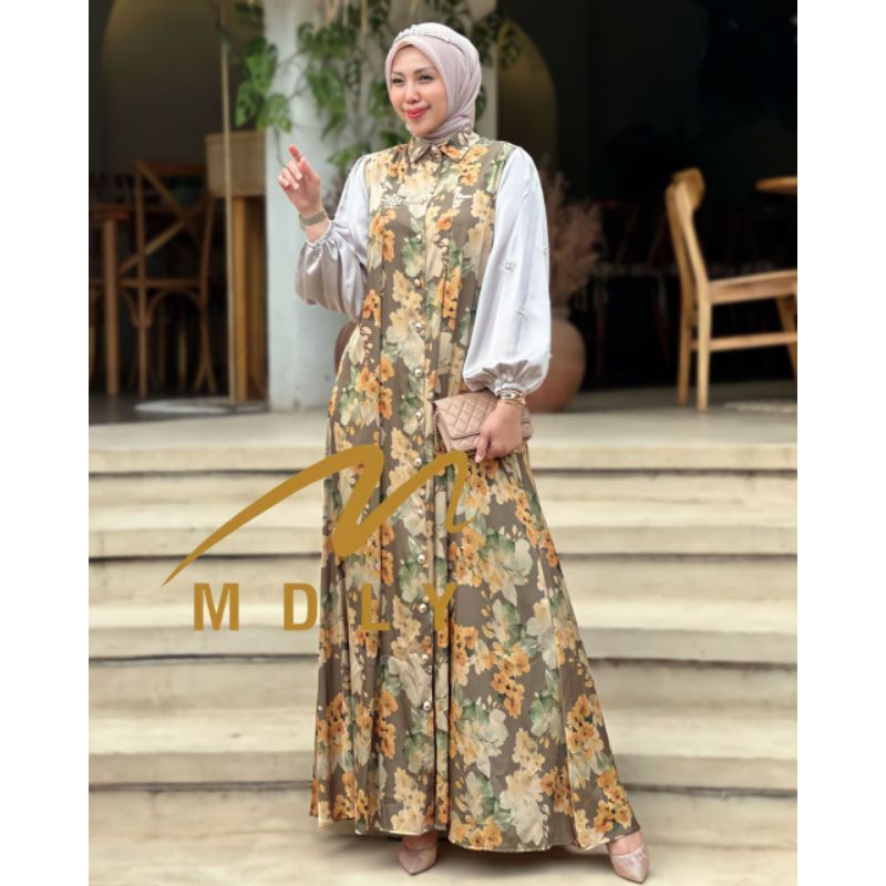 Fashion Dress Wanita Lebaran Terbaru Nadine Lux Dress I By Mdly