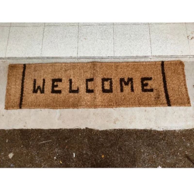 2 METER KESET WELCOME SABUT KELAPA/keset lantai welcome panjang/keset sabut kelapa polos