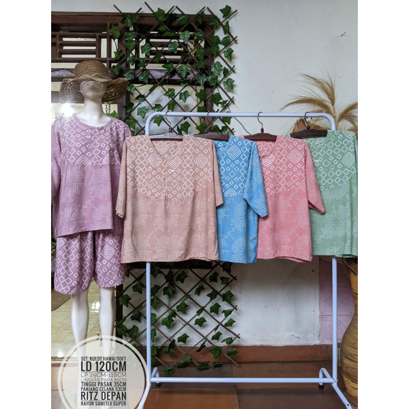 Set Kulot Hawai Soft Jumbo
