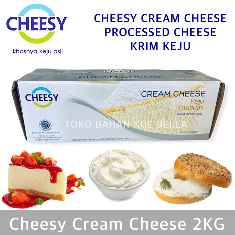 Cheesy CREAM CHEESE 2KG - Keju Krim Cheese