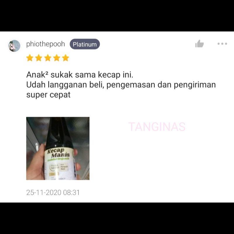 (350ml) Kecap Manis Lingkar Organik