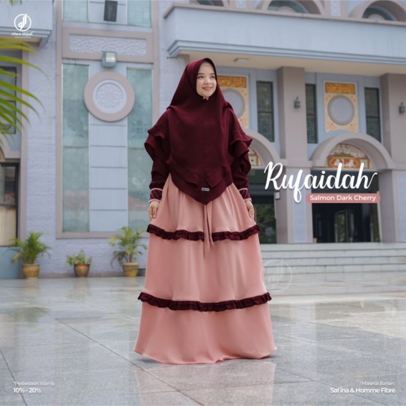 GAMIS  RUFAIDAH 1 SET KHIMAR ||  ALWAHIJAB