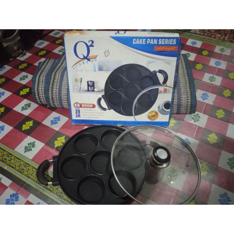 teflon cetakan kue Q2  7 lubang