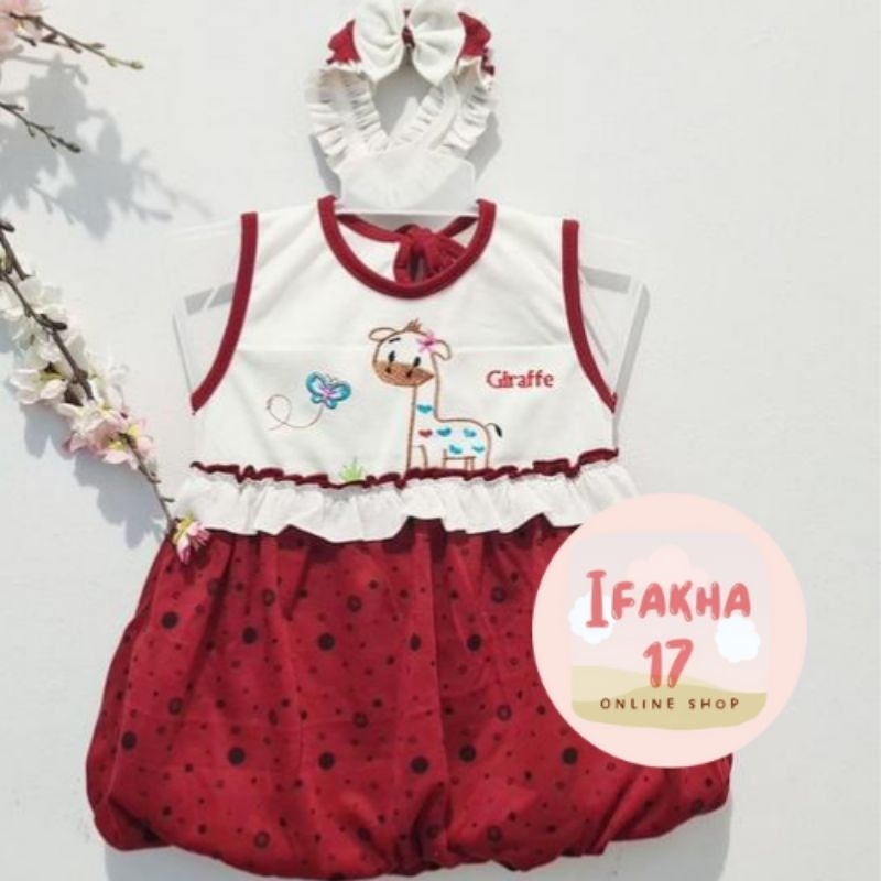 Dress Bayi Baju Bayi Perempuan 0 - 6 bulan