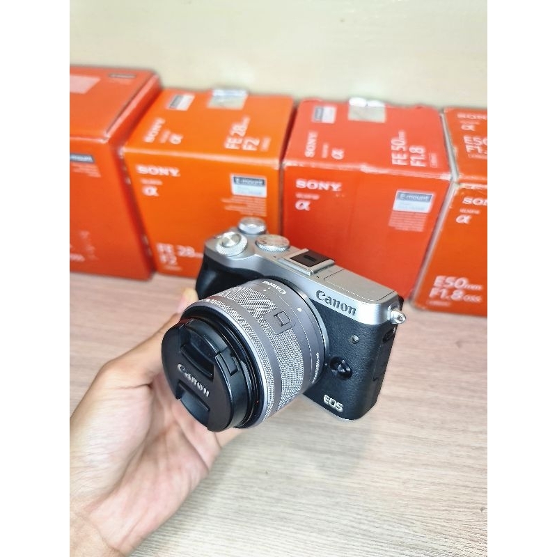 [PRODUK TERLARIS SHOPEE] KAMERA CANON EOS M6 LENSA 15-45MM - KAMERA MIRORRLESS CANON EOS M6 LENSA 15