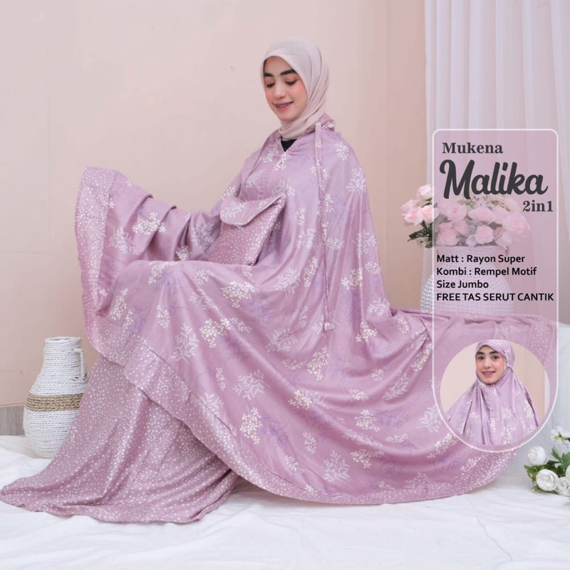 MUKENA 2IN1 RAYON PREMIUM JUMBO REMPEL CANTIK/ RUKUH/ TELEKUNG