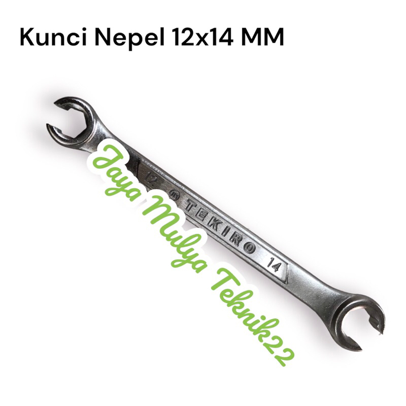 TEKIRO Flare Nut Wrench 12x14 MM / Kunci Nepel 12x14 MM / Alat bengkel