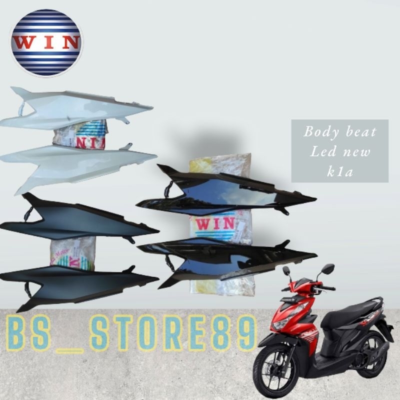 BODY BELAKANG BEAT NEW STREET  LED  K1A 2020 2021 2022 2023 | COVER BODY BEAT NEW LED K1A | KEMPOLAN BODY HONDA BEAT LED K1A | MERK WIN
