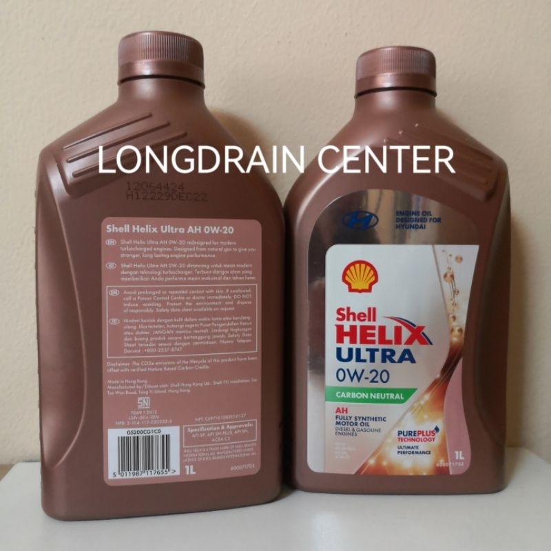SHELL HX ULTRA 0W20 HYUNDAI ENGINE OIL KEMASAN 1 LITER