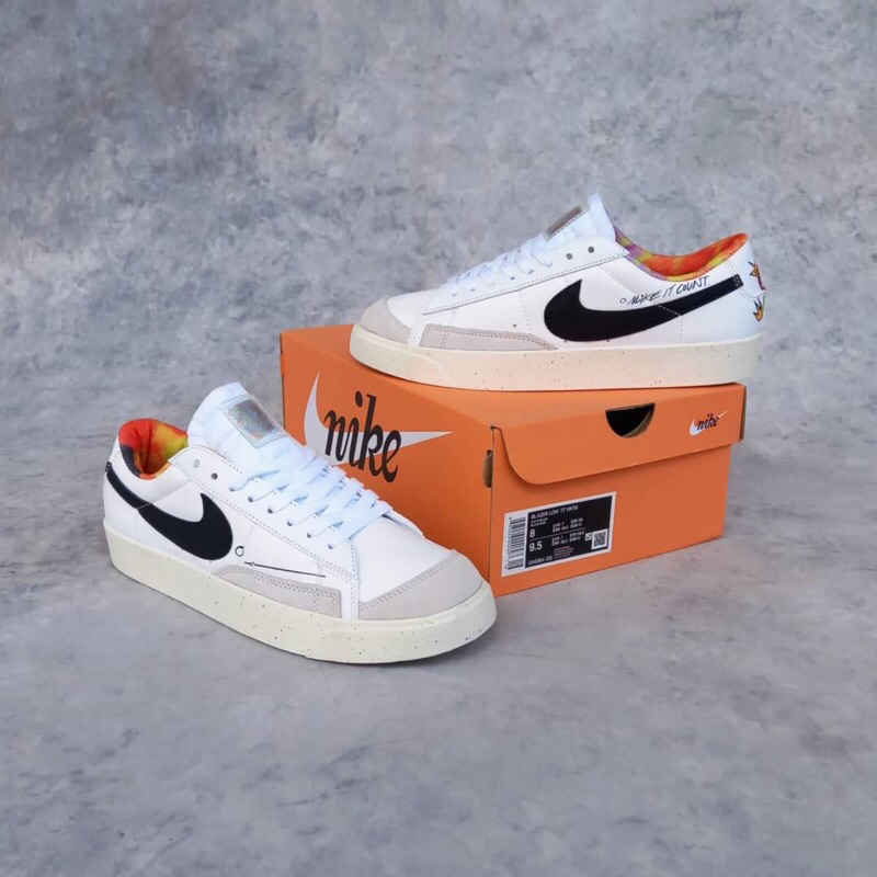 Nike Blazer Low 77 Just Do It White Black