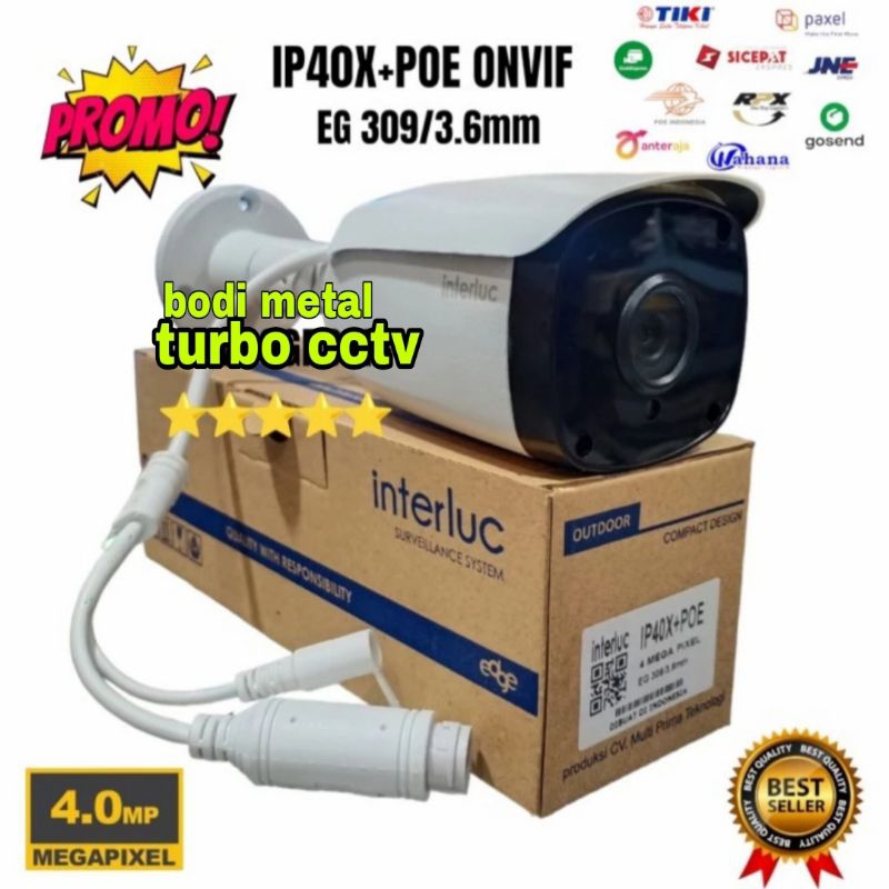 IP Camera Edge 307-IP30X+PoE Asli 3MP CCTV Outdoor Onvif NVR