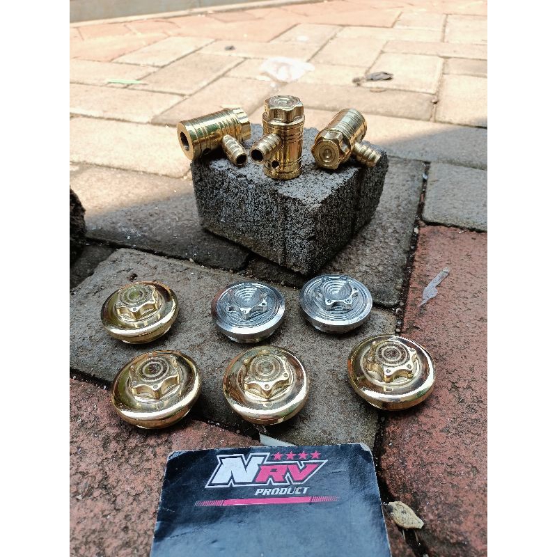 tutup klep cb Kuningan 1 set 2 pc /tutup kelep gl MP TIGER