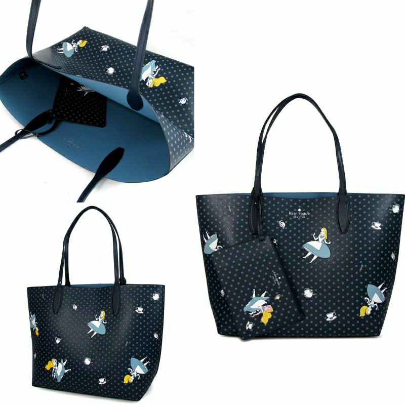 Tas KATE SPADE X Disney Alice Reversible Tote Multi