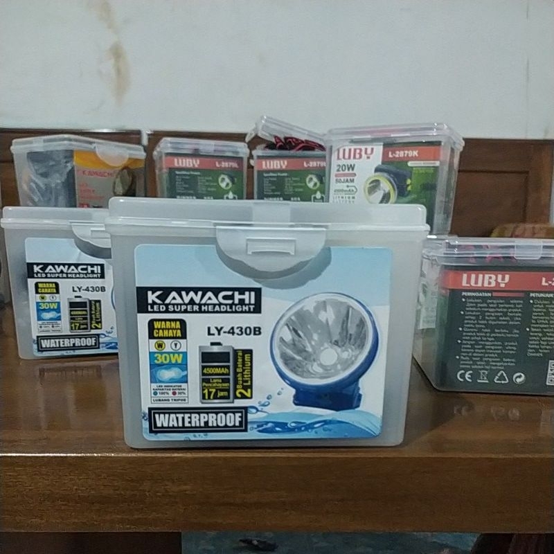 Senter kepala Kawachi 30 watt besar Waterproof tahan air