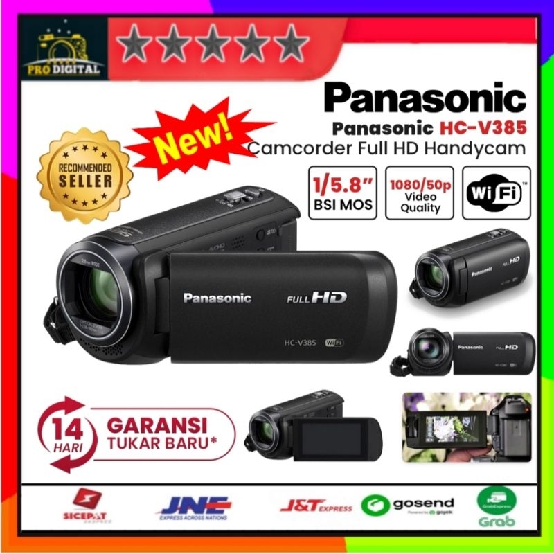 Panasonic V385 - Handycam Panasonic HC-V385 hcv385 wifi dan hc w585 hc w 585