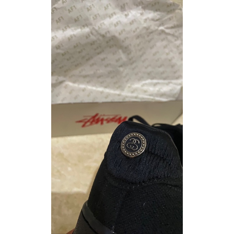 Sneakers Stussy x Air Force 1 Low Triple Black Original - Stussy Black